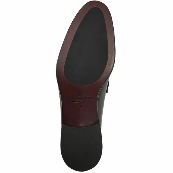 Bruno Magli Alessio Slip On Black Bit Loafer Black Leather Clearance