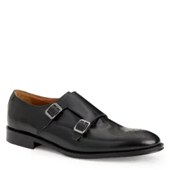 Bruno Magli Alfeo Double Monk Strap-Black Black Leather Clearance