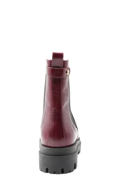 Bruno Magli Alma Chunky Leather Chelsea Boot - Bordeuax Bordeaux Sale