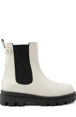 Bruno Magli Alma Chunky Leather Chelsea Boot - Off White Best