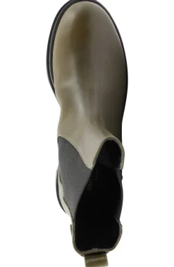 Bruno Magli Alma Chunky Leather Chelsea Boot Olive Online