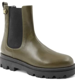 Bruno Magli Alma Chunky Leather Chelsea Boot Olive Online
