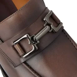 Bruno Magli Alpha Classic Bit Leather Loafer Truffle Outlet
