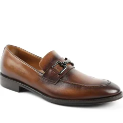 Bruno Magli Alpha Classic Bit Leather Loafer Cognac New