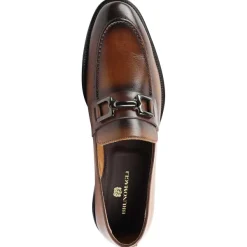 Bruno Magli Alpha Classic Bit Leather Loafer Cognac New