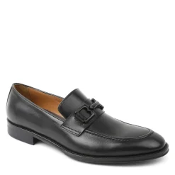 Bruno Magli Alpha Classic Bit Leather Loafer Black New