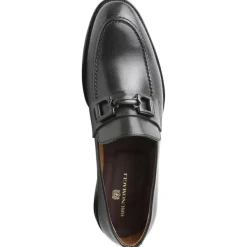 Bruno Magli Alpha Classic Bit Leather Loafer Black New
