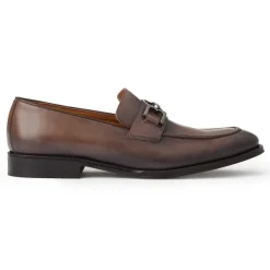 Bruno Magli Alpha Classic Bit Leather Loafer Truffle Sale
