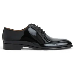 Bruno Magli Angelo Whole Cut Oxford Black Patent New