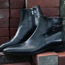 Bruno Magli Angiolini Leather Dress Boot Black Best