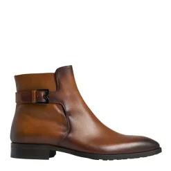 Bruno Magli Angiolini Leather Dress Boot Cognac Clearance