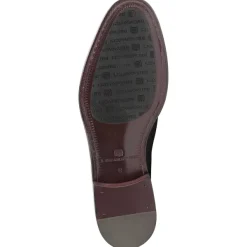 Bruno Magli Arezzo Burnished Penny Loafer Black/Dark Grey Sale
