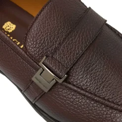 Bruno Magli Arlo Slip On Side Bit Loafer Brown Leather