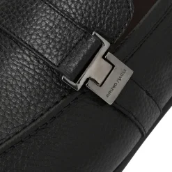 Bruno Magli Arlo Slip On Side Bit Loafer Black Leather Online