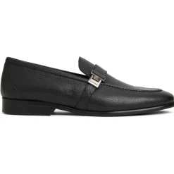 Bruno Magli Arlo Slip On Side Bit Loafer Black Leather