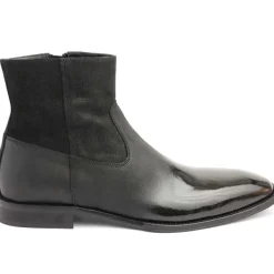 Bruno Magli Armando Patent Ombre Suede Zip Boot - Black Black Suede/Patent Outlet