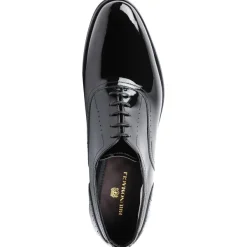 Bruno Magli Arno Sera Plain-Toe Balmoral Oxford Patent Black New