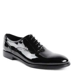 Bruno Magli Arno Sera Plain-Toe Balmoral Oxford Patent Black New