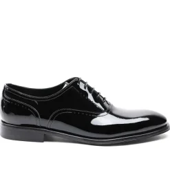 Bruno Magli Arno Sera Plain-Toe Balmoral Oxford Patent Black Online