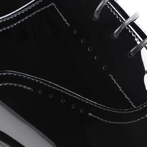 Bruno Magli Arno Sera Plain-Toe Balmoral Oxford Patent Black Online