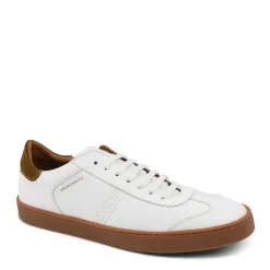 Bruno Magli Bono Leather Lace-Up Sneaker - White White Leather Sale