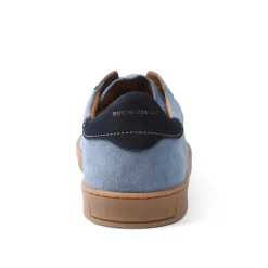 Bruno Magli Bono Suede Lace-Up Sneaker - Light Blue Light Blue Suede Clearance