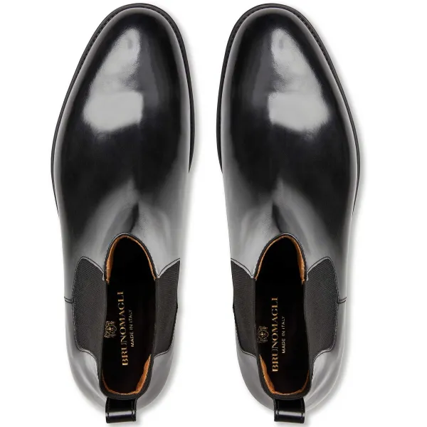 Bruno Magli Byron Double Gore Slip-On Boot Black Clearance