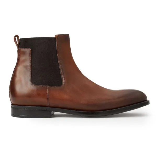 Bruno Magli Byron Double Gore Slip-On Boot Cognac Best