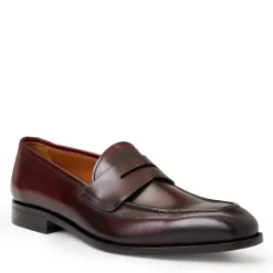 Bruno Magli Collezione Vesini Leather Slip-On Loafer Bordeaux Hot