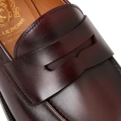 Bruno Magli Collezione Vesini Leather Slip-On Loafer Bordeaux Hot