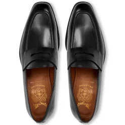 Bruno Magli Collezione Vesini Leather Slip-On Loafer Black Hot