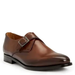 Bruno Magli Collezione Vilante Leather Single Strap Monk Loafer Brown Sale