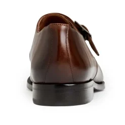 Bruno Magli Collezione Vilante Leather Single Strap Monk Loafer Brown Sale
