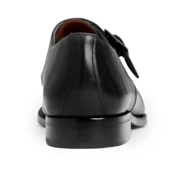 Bruno Magli Collezione Vilante Leather Single Strap Monk Loafer-Black Black Leather Sale