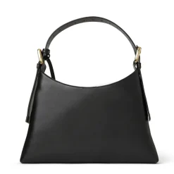 Bruno Magli Cora Mini Hobo Handbag Black Nappa Leather Black Leather Clearance