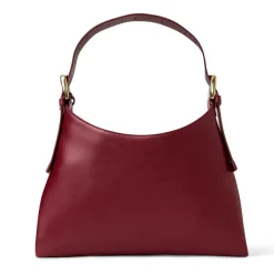 Bruno Magli Cora Mini Hobo Wine Nappa Leather Wine Leather Outlet