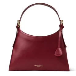 Bruno Magli Cora Mini Hobo Wine Nappa Leather Wine Leather Outlet