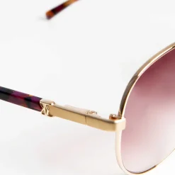Bruno Magli Costa Aviator Sunglasses Gold Outlet