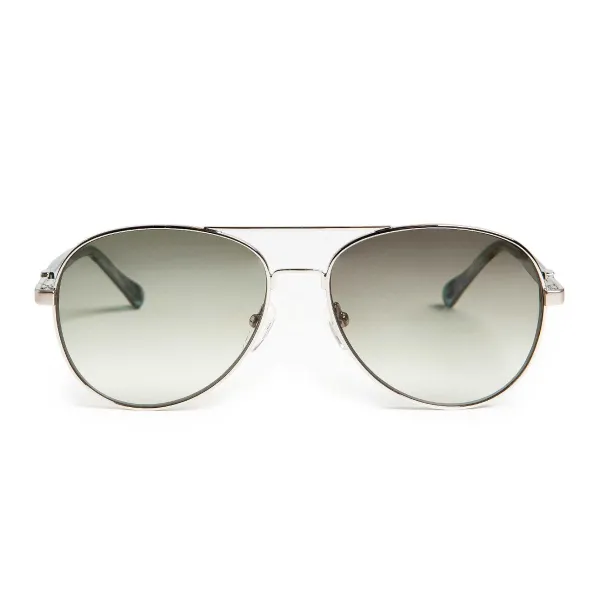 Bruno Magli Costa Aviator Sunglasses Silver Hot