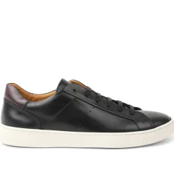 Bruno Magli Dante Lace-To-Toe Leather Sneaker Black Outlet
