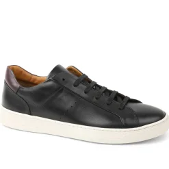 Bruno Magli Dante Lace-To-Toe Leather Sneaker Black Outlet