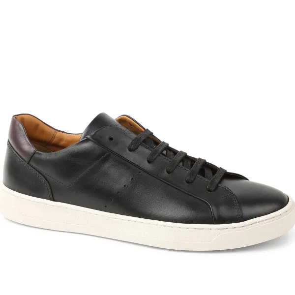 Bruno Magli Dante Lace-To-Toe Leather Sneaker Black Outlet