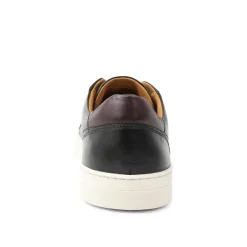 Bruno Magli Dante Lace-To-Toe Leather Sneaker Black Outlet