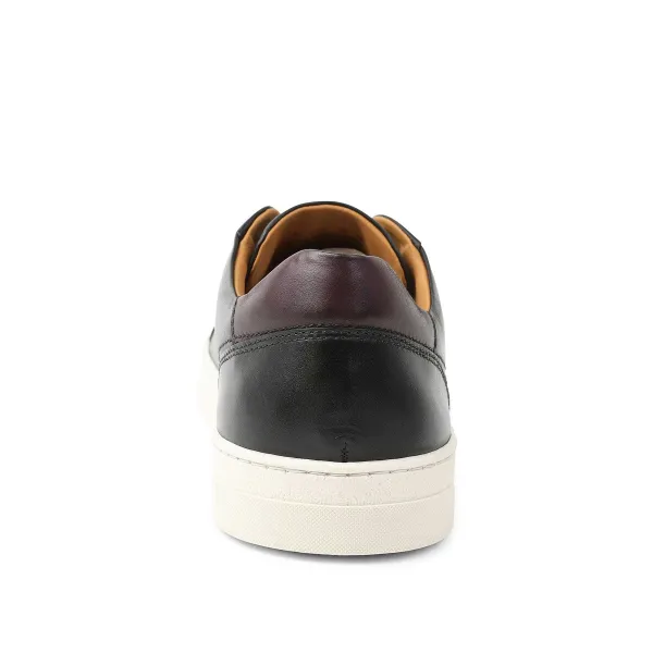 Bruno Magli Dante Lace-To-Toe Leather Sneaker Black Outlet