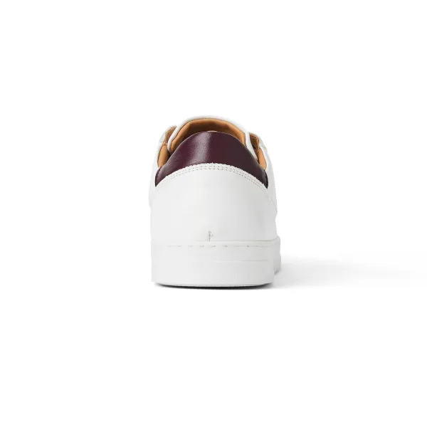 Bruno Magli Dante Lace-To-Toe Leather Sneaker White New