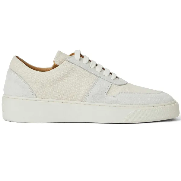 Bruno Magli Darian Sneaker Canvas Off White Clearance
