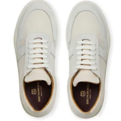 Bruno Magli Darian Sneaker Canvas Off White New