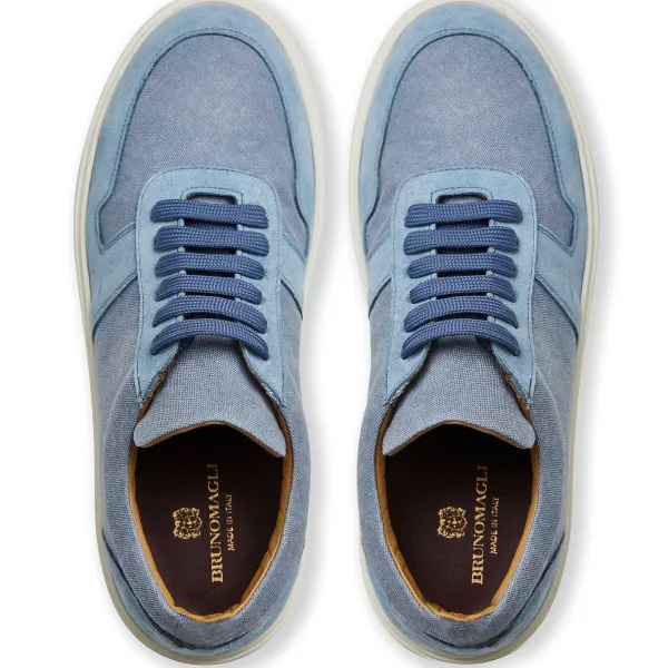 Bruno Magli Darian Sneaker Canvas Light Blue