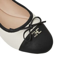 Bruno Magli Donatella Ballet Flat Black/Cream New