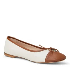 Bruno Magli Donatella Ballet Flat Brown/Cream Hot